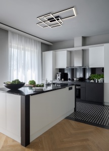 Plafoniera LED Line MOD015CL-L80B, 80W, 3900lm, lumina calda, IP20, neagra, Maytoni [2]- savelectro.ro