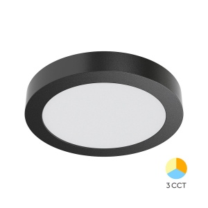 Plafoniere LED, Plafoniera LED rotunda 18W, lumina calda/neutra/rece, IP20, neagra, Braytron - savelectro.ro