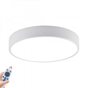 Plafoniera LED rotunda cu telecomanda Blade-SR, 45W, 3680 lm, temperatura de culoare ajustabila(3000-6000 K), alba, Braytron Plus