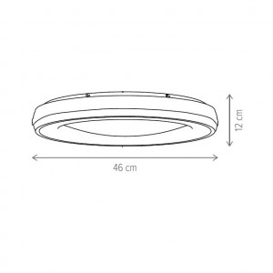 Plafoniera LED Striped KL151037, 100W, 7000lm, lumina calda+neutra+rece, IP20, gri, Klausen [2]- savelectro.ro