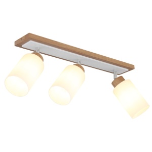Plafoniere, Plafoniera Rowena, 3xE27, IP20, maro/alb mat, Globo Lighting - savelectro.ro