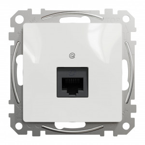 Priza internet RJ45, 5E, IP20, Alb, Schneider Sedna Design [5]- savelectro.ro