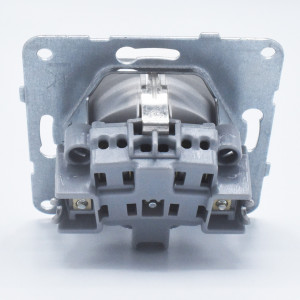 Priza simpla cu impamantare si protectie copii, 16A, IP20, Argintiu, Panasonic Arkedia Slim\ Karre Plus