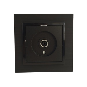 Prize si intrerupatoare Olbia, Priza TV, neagra, Olbia Titan - savelectro.ro