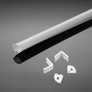 Profil aluminiu banda led, de colt, lungime 2 metri, IP20, alb, V-TAC