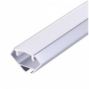 Banda LED, Profil Banda LED , De colt 18x18mm, Aluminiu + Alb, 2m, Kobi - savelectro.ro