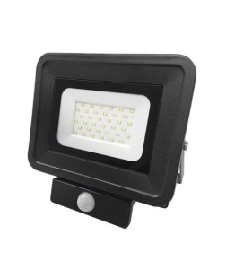 Proiectoare LED, Proiector LED 30W, 2550 lm, lumina calda (2700 K), senzor de miscare, IP65, negru, Optonica - savelectro.ro