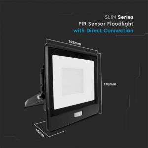 Proiector led 50W cu senzor, Samsung LED, garantie 5 ani, 4000 lm, lumina rece(6500 K), V-TAC [5]- savelectro.ro