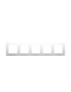 Prize si intrerupatoare, Rama 5 module, IP20, alba, Legrand Niloe - savelectro.ro
