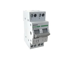 Tablouri si sigurante, Separator de sarcina cu 3 pozitii de comutare 1-0-2 , 2P 40A, 400V, Noark - savelectro.ro