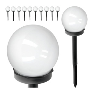 Set 10 lampi solare, forma minge, lumina rece(6500 K), Kobi [5]- savelectro.ro