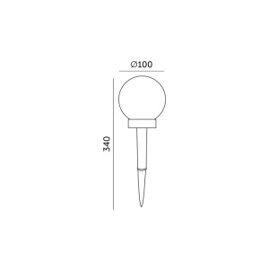 Set 5 lampi solare, forma minge, lumina calda(3000 K), Kobi [3]- savelectro.ro