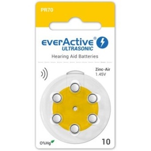 Baterii si Acumulatori, Set 6 baterii pentru aparat auditiv everActive PR10/PR70 - savelectro.ro