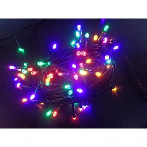 Sir luminos 100 leduri, 10 metri, protectie IP44, multicolor, Mentavill