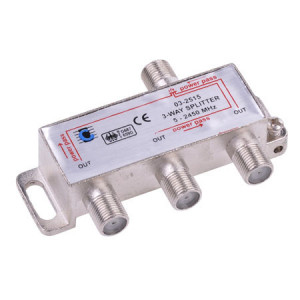 Cablu TV coaxial si accesorii, Splitter TV 3 cai 5-2450 MHz - savelectro.ro
