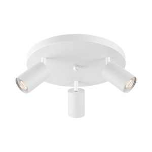 Spoturi, Spot aplicat GU10 triplu rotund Beta, aluminiu, alb, IP20, Braytron - savelectro.ro