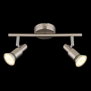 Spot aplicat Kinley, 2xGU10, IP20, nichel mat+crom, Globo Lighting [9]- savelectro.ro