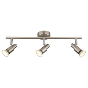Spoturi, Spot aplicat Kinley, 3xGU10, IP20, nichel mat+crom, Globo Lighting - savelectro.ro