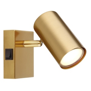 Spoturi, Spot aplicat Robby 1xGU10, orientabil, intrerupator, IP20, auriu mat, Globo Lighting - savelectro.ro