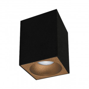 Spot Beta patrat, 1 bec, dulie GU10, auriu, negru, Braytron [2]- savelectro.ro