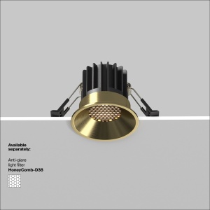 Spot incastrat Round, 7W, lumina calda (3000K), alama, Maytoni [6]- savelectro.ro