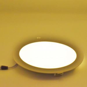 Spot led rotund incastrat 18W, 1360 lm, IP20, lumina calda (3000K), Ø225mm, alb, Braytron