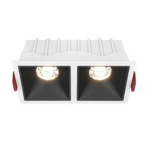Corpuri de iluminat, Spot LED 20W Incastrat, Dimabil, Maytoni, 900lm, Lumina Calda (3000K), Alb+Negru - savelectro.ro