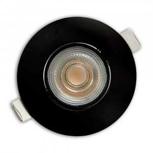 Spot LED 4.9W Incastrat, Rotund, Orientabil, Klausen, 480lm, Lumina Neutra (4000K), Negru [2]- savelectro.ro