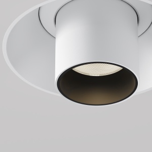 Spot LED 7W Incastrat, Maytoni, 460lm, Lumina Calda (3000K), Alb [2]- savelectro.ro