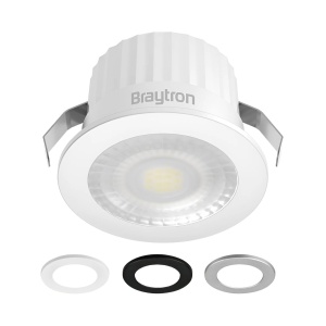 Spot LED incastrat rotund 3W, 260 lm, lumina calda/neutra/rece, IP54, alb/negru/gri, Braytron