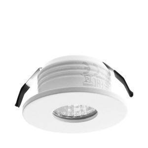 Spot LED incastrat rotund MiniCOB 3W, alb, lumina calda (3000 K), IP20, Braytron [1]- savelectro.ro