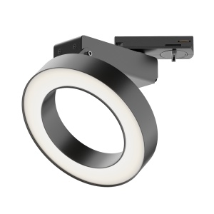 Corpuri de iluminat, Spot LED pe Sina 12W, Maytoni Rim, 650lm, Lumina Neutra (4000K), Negru - savelectro.ro
