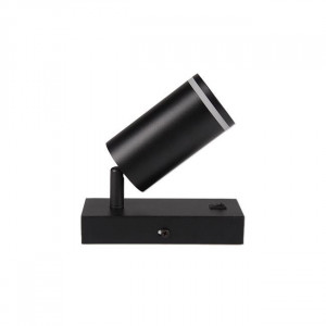 Spot Ring 0296-LVT, cu intrerupator, orientabil, 1xGU10, negru, IP20, Masterled [9]- savelectro.ro