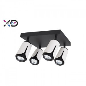 Spot Xudo XD-IK274W, 4xGU10, alb+negru, IP20, Masterled