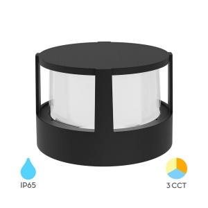 Stalpi iluminat exterior, Stalp LED exterior 15W, 1450lm, lumina calda/neutra/rece, IP65, negru, Braytron - savelectro.ro