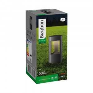 Stalp LED pentru exterior Dallas, 7W, 600lm, lumina calda (3000K), gri, Braytron [3]- savelectro.ro