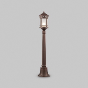 Stalpi iluminat exterior, Stalp pentru exterior Salamanca O031FL-01BR, 1xE27, maro, IP44, Maytoni - savelectro.ro