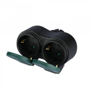 Stecher pentru exterior V-TAC, 2 prize, 16A, IP44 [1]- savelectro.ro