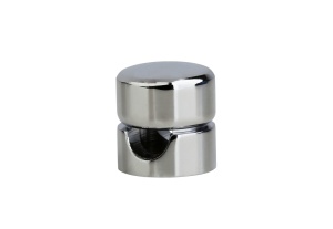 Accesorii cablu textil, Suport cablu textil, 2x0.75 mm, metal, crom - savelectro.ro