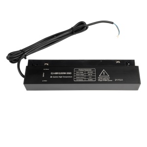 Spoturi pe sina magnetica, Sursa de alimentare pentru sina magnetica M35, 100W, 48V, neagra, Optonica - savelectro.ro
