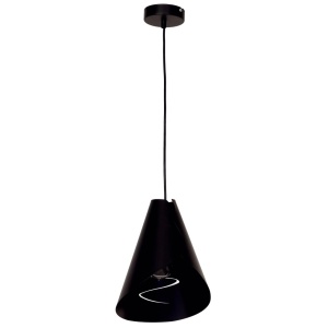 Corpuri de iluminat, Suspensie Tinkler KL6502, 1xE27, negru, metal + sticla, stil modern, Klausen - savelectro.ro