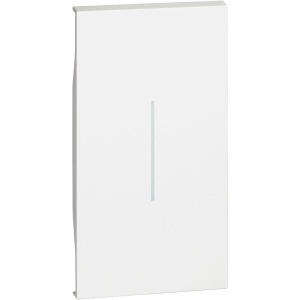 Prize si intrerupatoare, Tasta pentru intrerupator 2 module, alba, Living Now - savelectro.ro