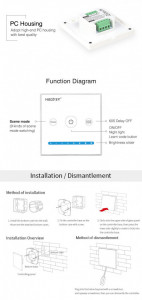 Telecomanda pentru benzi LED monocolor, IP20, Miboxer [3]- savelectro.ro