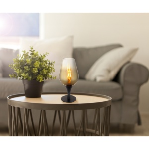 Veioza Lavus 15552T2, 1xE27, negru mat/auriu, IP20, Globo Lighting [4]- savelectro.ro