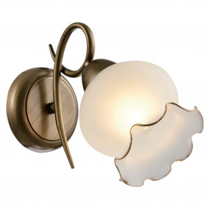 Aplice, Aplica Columbine KL101020, 1xE27, bronz+crem, IP20, Klausen - savelectro.ro