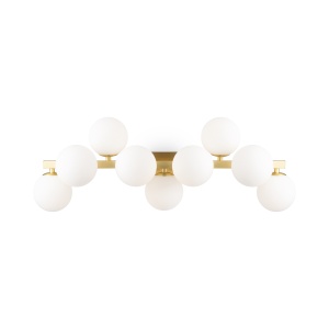 Corpuri de iluminat, Aplica Dallas MOD547WL-09BS 9xG9, aurie+alba, IP20, Maytoni - savelectro.ro
