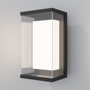 Corpuri de iluminat exterior, Aplica exterior Baker Street, 10W, lumina calda (3000K), IP65, neagra, Maytoni - savelectro.ro