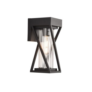 Aplice, Aplica exterior Helena, 1xE27, neagra, transparenta, Klausen - savelectro.ro