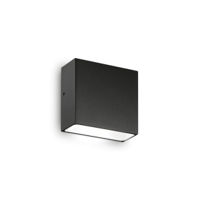 Aplice si felinare exterior, Aplica exterior Tetris-1, 1xG9, IP44, neagra, Ideal Lux - savelectro.ro