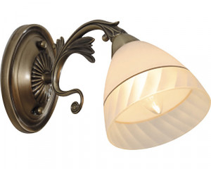 Aplice, Aplica Isra KL101016, 1xE27, bronz+alba, IP20, Klausen - savelectro.ro